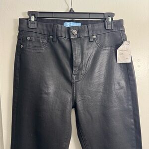 7 for all mankind Black Shinny Stretchy Jeans